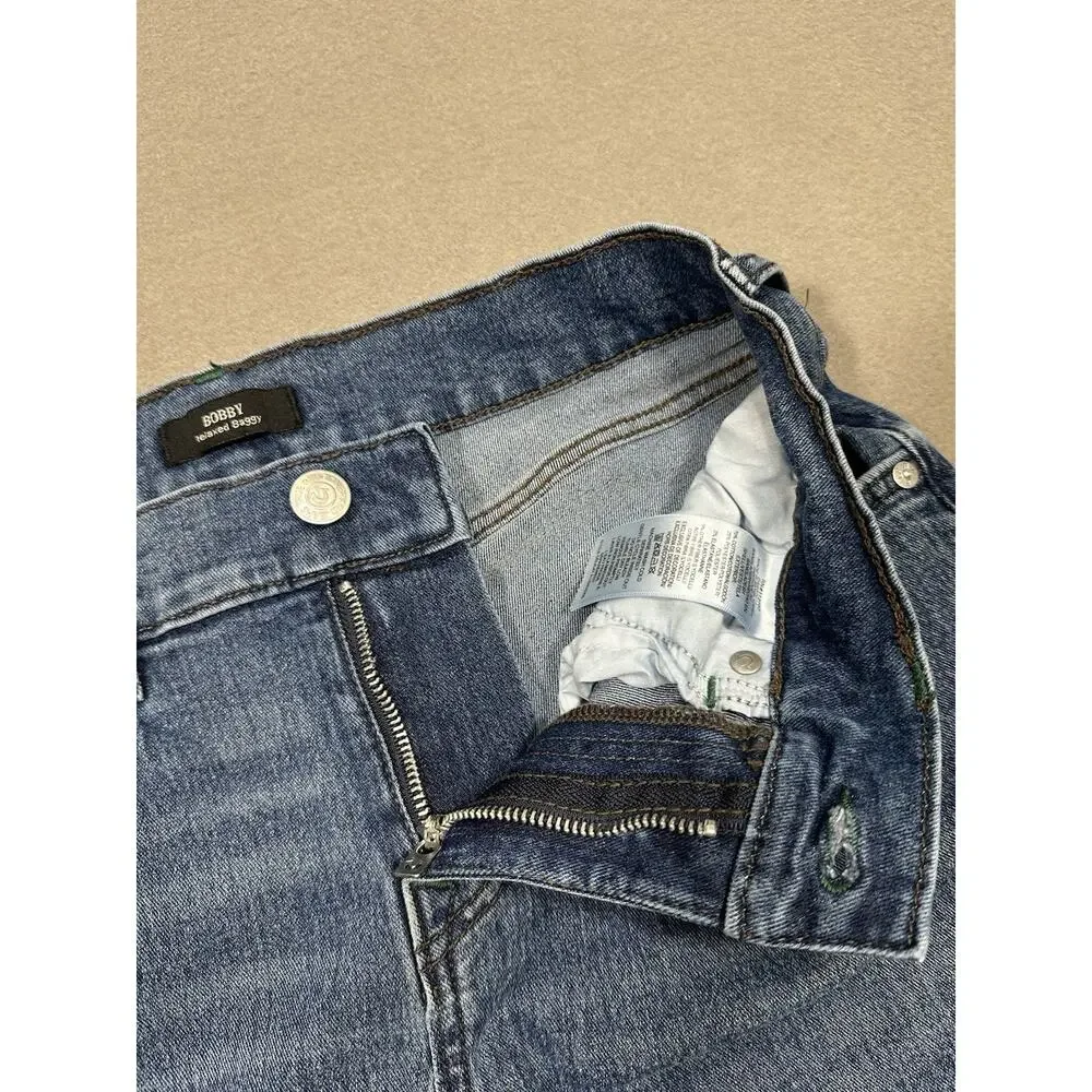 True Religion Bobby Relaxed Baggy Jeans Mens 30 Blue Medium Wash Stretch